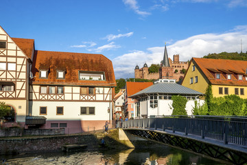 Obraz premium Wertheim, Blick auf die Burg 
