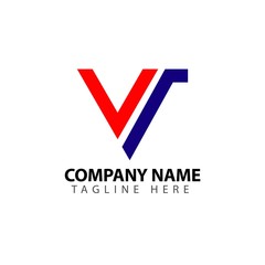 W Company Logo Vector Template Design Illustration