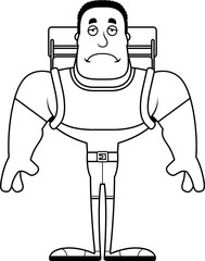 Cartoon Sad Hiker