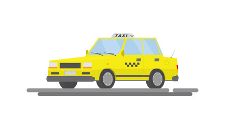 Fototapeta na wymiar Vector car taxi.
