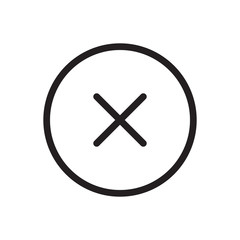 4718306 Cancel icon, signs icon. Outline bold, thick line style, 4px strokes rounder edges