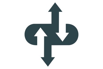 computing data arrow logo icon
