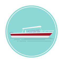 Vector icon of the boat.