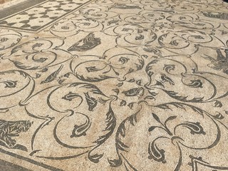Mosaik in Ostia Antica