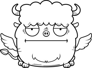 Bored Cartoon Buffalo Wings