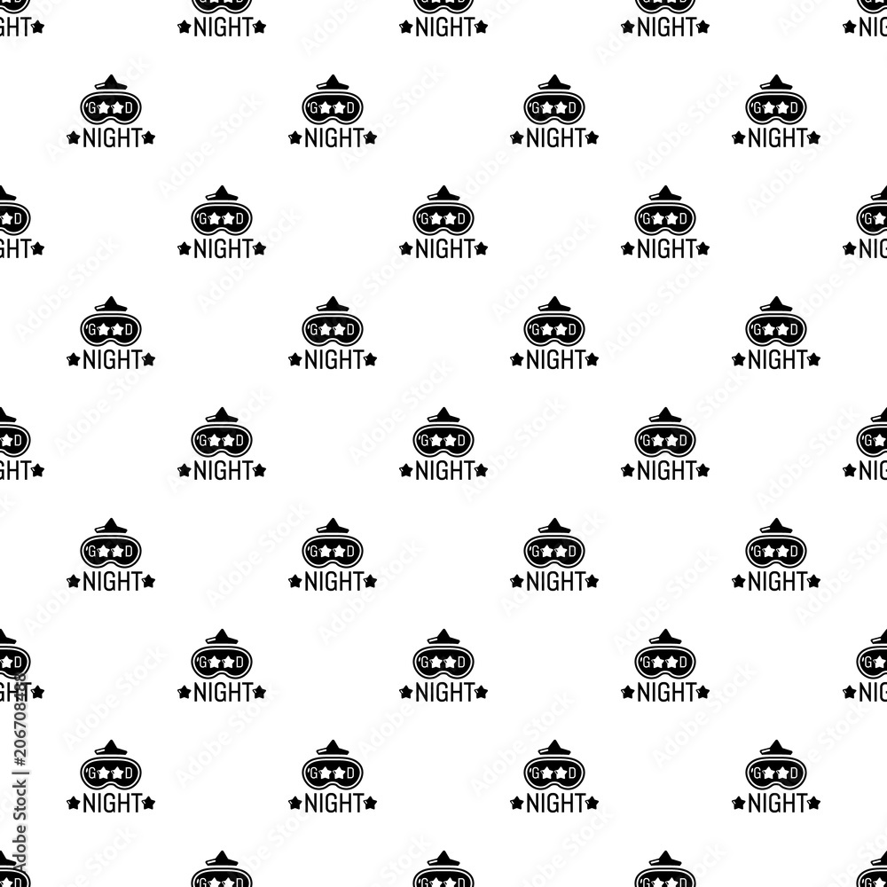 Poster good night pattern vector seamless repeating for any web design