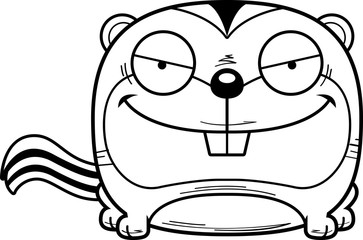 Cartoon Sly Chipmunk