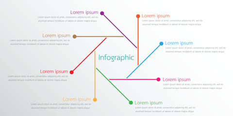 Vector infographic templates used for detailed reports. All 8 topics.