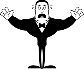 Cartoon Scared Groom