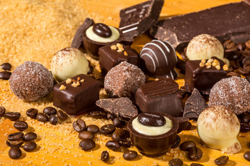 Assorted Chocolate truffle pralines