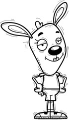 Confident Cartoon Bunny