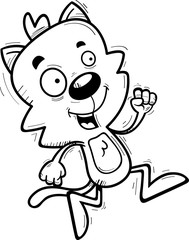 Cartoon Male Cat Running