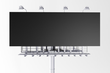 Blank billboard on white background © Who is Danny