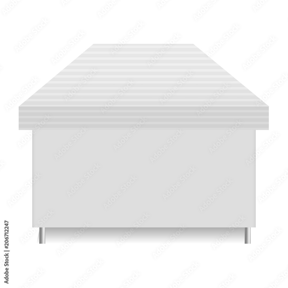 Poster presentation tent mockup. realistic illustration of presentation tent vector mockup for web design i