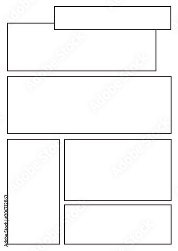 Manga Storyboard Layout Template For Rapidly Create The Comic Book Manga Storyboard Layout Template For Rapidly Create The Comic Book Style A4 Design Of Paper