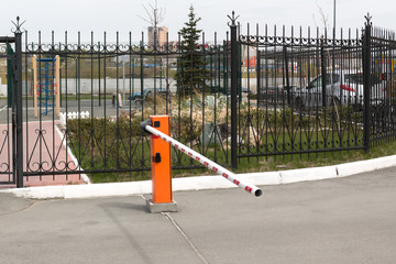 iron forged fence and barrier