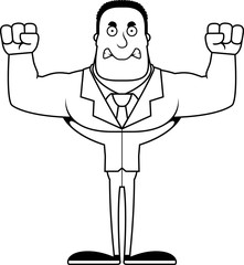 Cartoon Angry Businessperson