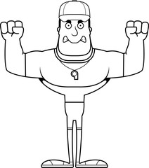 Cartoon Angry Coach