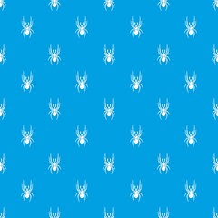 Spider pattern vector seamless blue repeat for any use