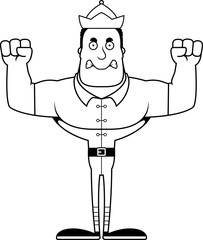 Cartoon Angry Xmas Elf
