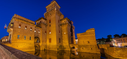 Ferrara, Castello Estense, panorama