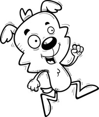 Cartoon Male Dog Running