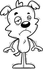 Sad Cartoon Male Dog