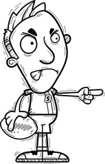 Angry Cartoon Football Player