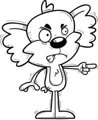 Angry Cartoon Male Koala