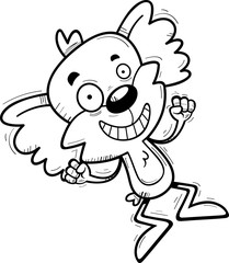 Cartoon Male Koala Jumping