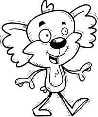 Cartoon Male Koala Walking