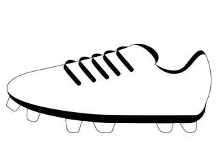 Isolated soccer cleat icon