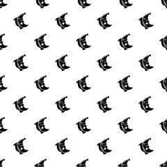 Sleeping moon pattern vector seamless repeating for any web design