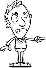 Angry Cartoon Businessman