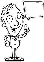 Cartoon Businessman Talking