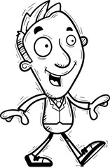 Cartoon Businessman Walking