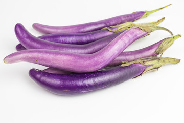 long and slim finger eggplant - solanum melongena