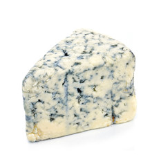 Blue cheese isolated on a white background