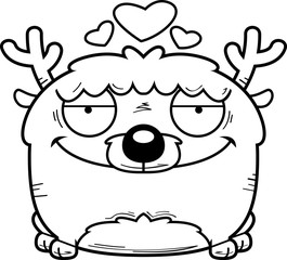 Cartoon Deer Love