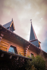 Fototapeta na wymiar Chapel of San Eduardo, Llao - llao. Bariloche Argentina.