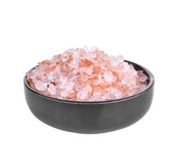 Fototapeta na wymiar Pink salt isolated on a white background