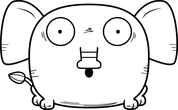 recommend clip art: Surprised Cartoon Elephant