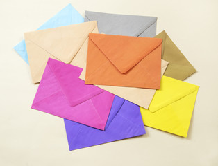 Colorful envelopes