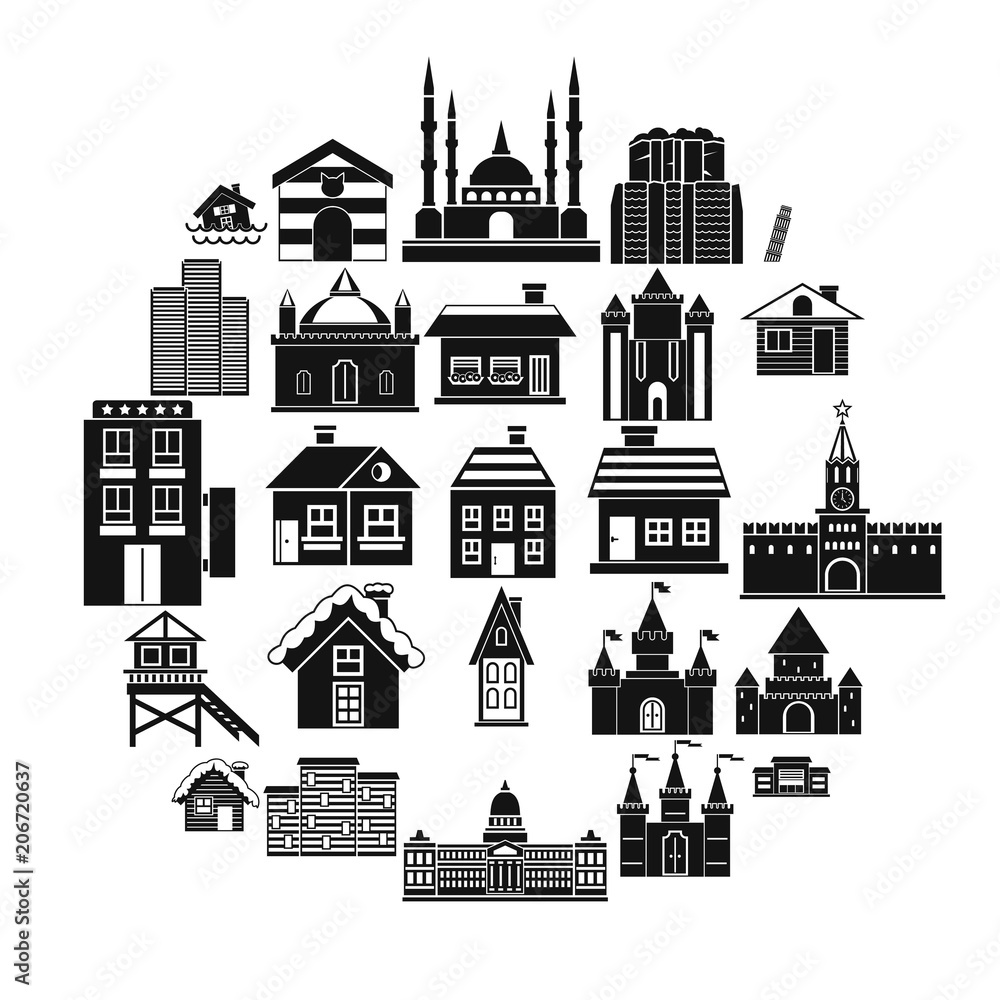 Poster construction icons set. simple set of 25 construction vector icons for web isolated on white backgro