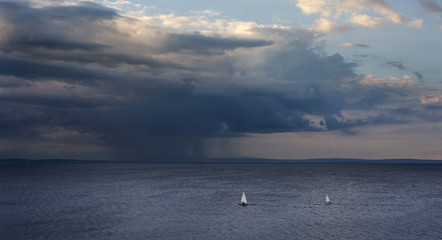 Obraz premium Summer Storm at the Sea
