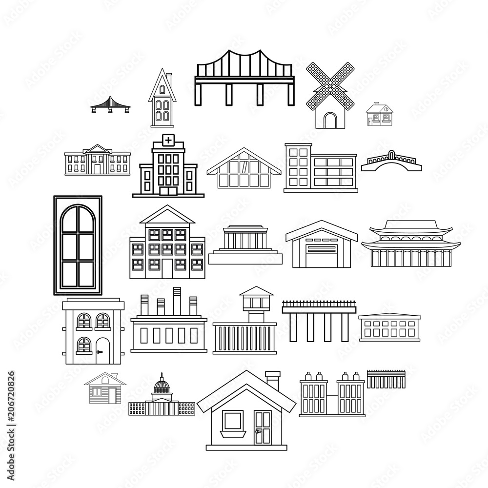 Poster creature icons set. outline set of 25 creature vector icons for web isolated on white background