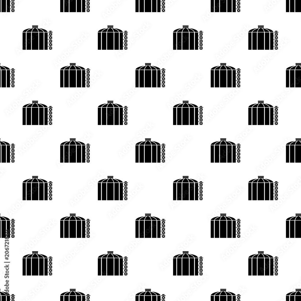 Poster oil storage tank pattern vector seamless repeating for any web design