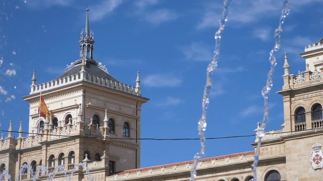 Suggestive view of Academia de Caballer&iacute;a- Plaza Zorrilla, Valladolid, Spain 