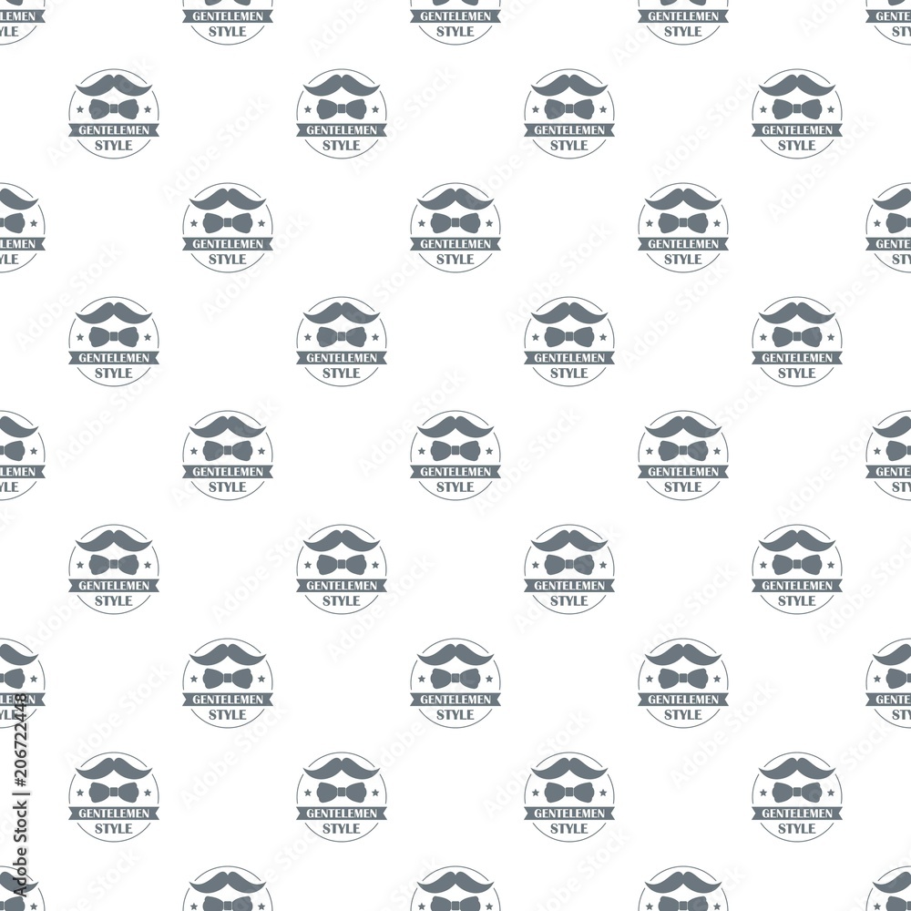 Poster gentlemen style pattern vector seamless repeat for any web design