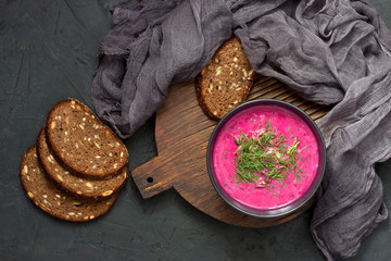 Cold beetroot soup